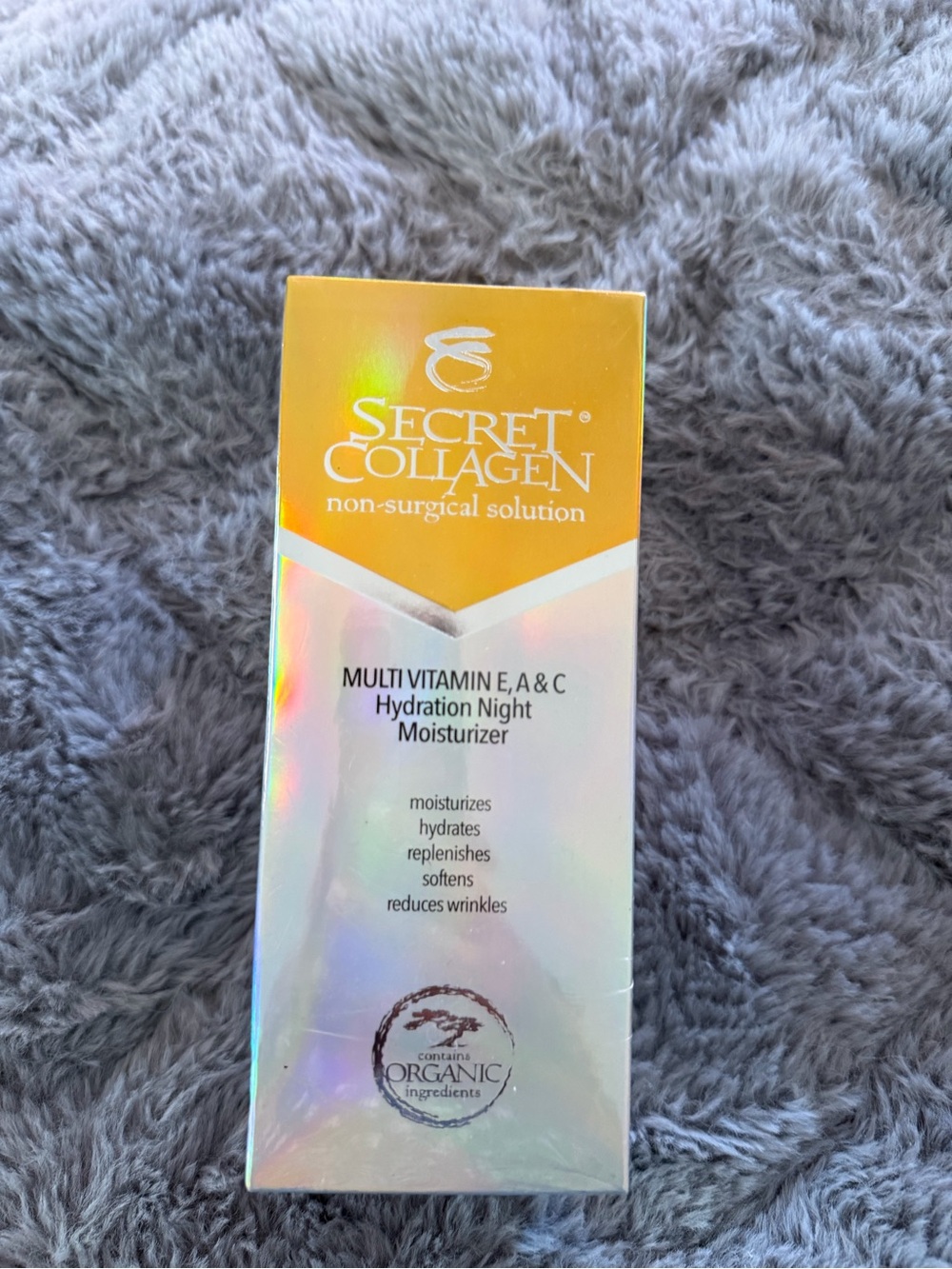 Secret Collagen Night Moisturizer - Yellow & Iridescent Box